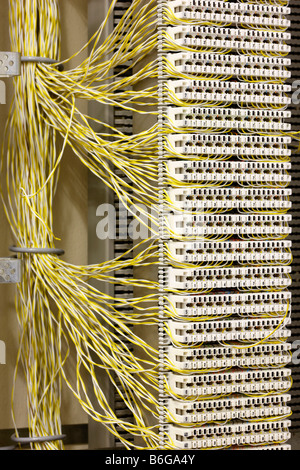 DEU Germany Cable of a computer server center of a company Stock Photo