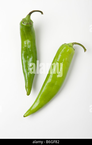 Anaheim chile peppers Stock Photo