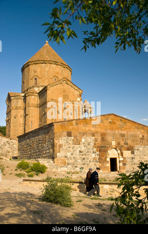 Lake Van's 10th century Armenian Church of the Holy Cross on Akdamar Island Stock Photo