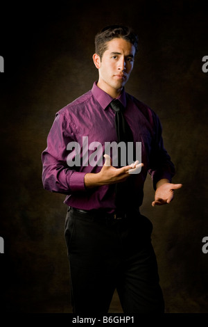 Latino contemporary dancer in studio Stock Photo