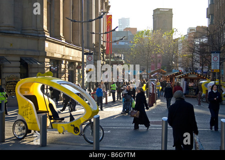 Market St and St Anne's Square, Manchester UK Stock Photo