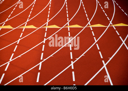 Close up of synthetic track surface at 2nd Annual PA Distance Festival