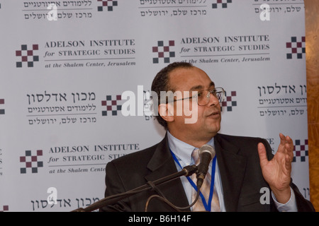 Dr. Tawfik Hamid,Muslim reformer and Author of 'Inside Jihad' at the Adelson Institute's Dec. 2008 Counterinsurgency conference. Stock Photo