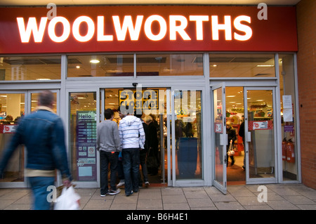 Woolworths shop front Chesterfield Store Derbyshire England UK Stock Photo