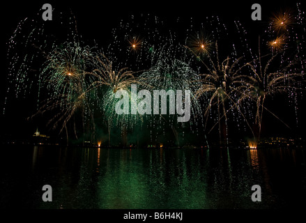 Geneva fireworks #19 Stock Photo