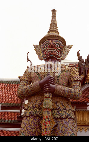 A sculpture of a mythological giant in the Grand Palace in Bangkok, Thailand Stock Photo