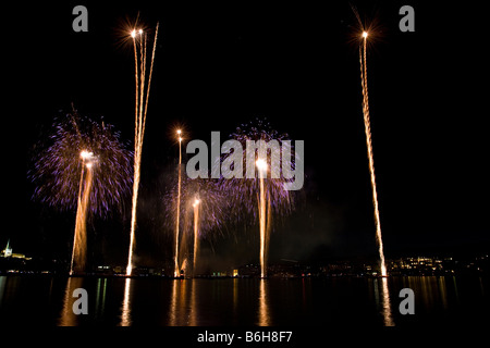 Geneva fireworks #21 Stock Photo
