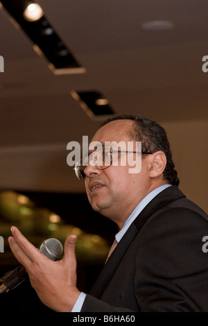 Dr. Tawfik Hamid,Muslim reformer and Author of 'Inside Jihad' at the Adelson Institute's Dec. 2008 Counterinsurgency conference. Stock Photo