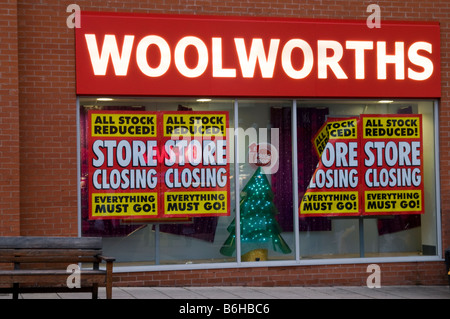 Woolworths shop front Chesterfield Store Derbyshire England UK Stock Photo