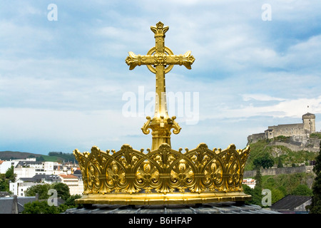 FRANCE, LOURDES. Crown at the Basilica in the sanctuary Lourdes in France Stock Photo