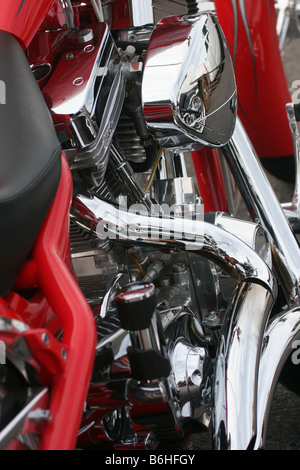 Customized motorcycle close-up Stock Photo