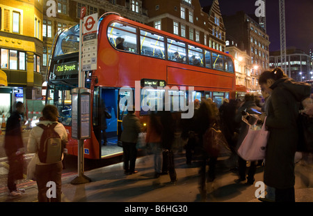 Evening Rush Hour -  Bishopsgate - City of London Stock Photo