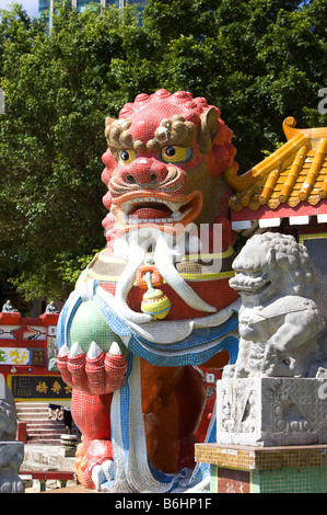 A red dragon statue in Repulse Bay Hong Kong Stock Photo