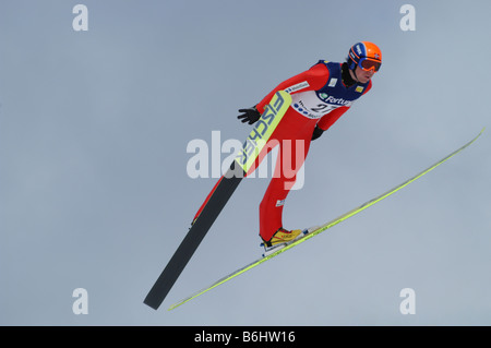 Nordic Combined World Cup,Holmenkollen, Norway Stock Photo