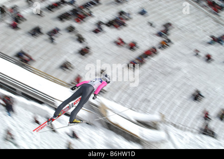 Nordic Combined World Cup,Holmenkollen, Norway Stock Photo