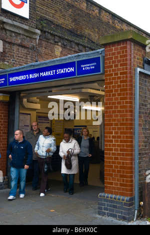 Shepherds Bush market tube station in West London England UK Stock Photo