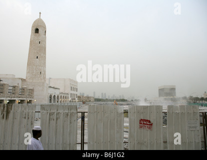 View of a construction site in Doha, Qatar. Stock Photo