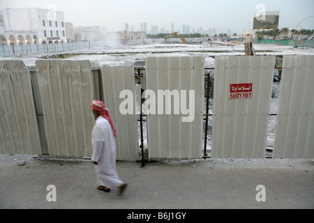 Demolition site in Doha, Qatar. Stock Photo