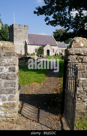 st donats church welsh st donats vale of glamorgan s wales Stock Photo