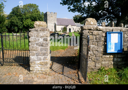 st donats church welsh st donats vale of glamorgan s wales Stock Photo