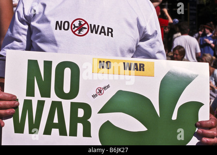 anti-war slogans, Australia Stock Photo