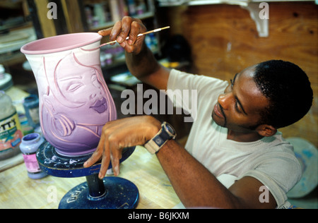 Caribbean, Jamaica, Ocho Rios. Wassi Art. Stock Photo