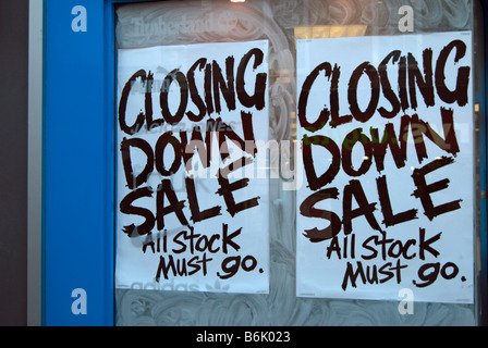 Closing Down Sale Stock Photo - Alamy