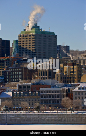View Of Old Montreal Quebec Canada Stock Photo