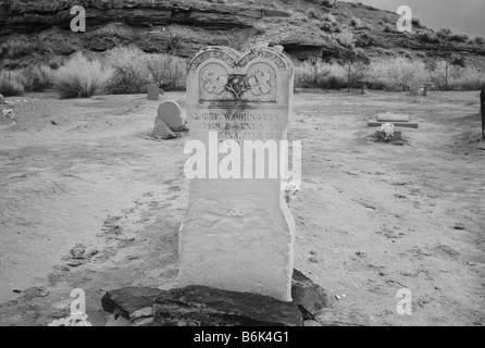 Grafton Cemetery Grafton Ghost Town Utah USA Near Zion National Park Stock Photo