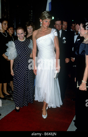 Princess Diana visit to Brazil Stock Photo