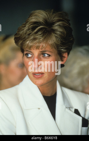 Princess Diana visit to Checkoslovakia Stock Photo