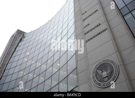 19 December 2008 Washington D C The headquarters of the Securities and Exchange Commission Stock Photo