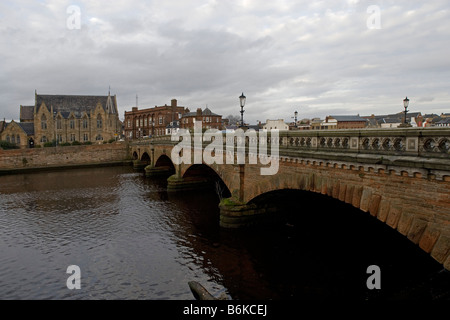 Ayr Ayr River New Bridge could be built in 1878 South Ayrshire Scotland UK Stock Photo