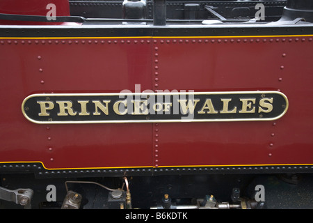 Vale of Reheidol Light Railway steam locomotive and shed Stock Photo