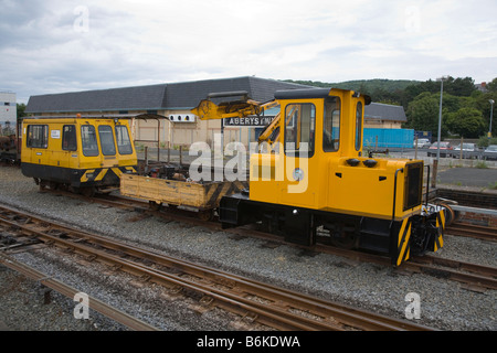 Vale of Reheidol Light Railway steam locomotive and shed Stock Photo