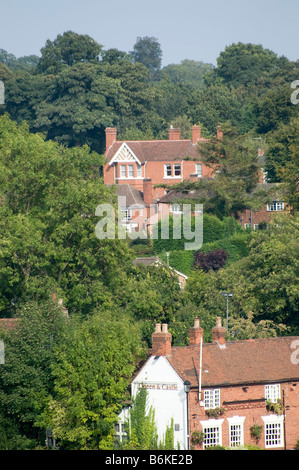 brick built house in village Stock Photo