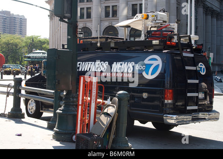 Eywitness news of ABC in New York Stock Photo