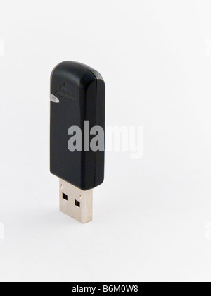 Bluetooth Dongle Memory Stick on White Background Stock Photo