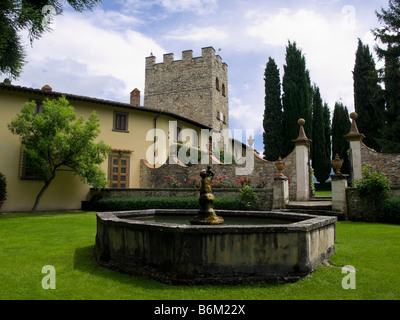 The famous Castello di Verrazzano in Greti, Tuscany, Italy. Stock Photo
