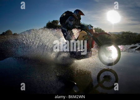 Stream Motorcycle motorcycle rider in central Nevada, USA Stock Photo - Alamy