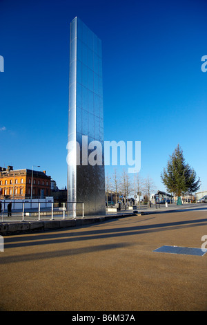 Water Tower Sculpture in Cardiff Bay Cardiff South Wales UK Stock Photo