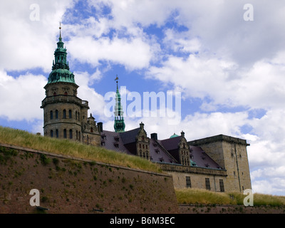 Kronborg Slot, the Hamlet Castle, in Helsingør, Denmark. Stock Photo
