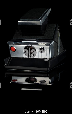 Classic Instant Polaroid Camera Stock Photo