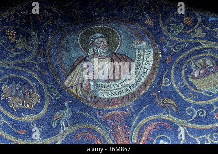 Mosaic at CHURCH OF THE HOLY SEPULCHRE sepulcher Jerusalem Israel Asia Holy Land Greek Orthodox Catholic Armenian Syrian Coptic Stock Photo