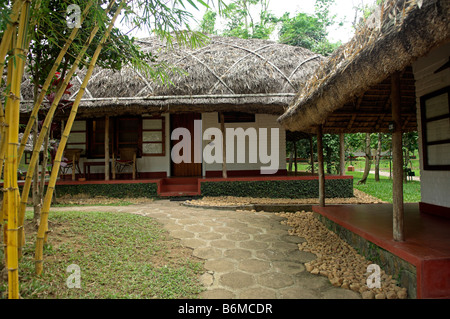 Cottage rooms at Spice Village Resort near Periyar Wildlife Sanctuary Kerala India Stock Photo