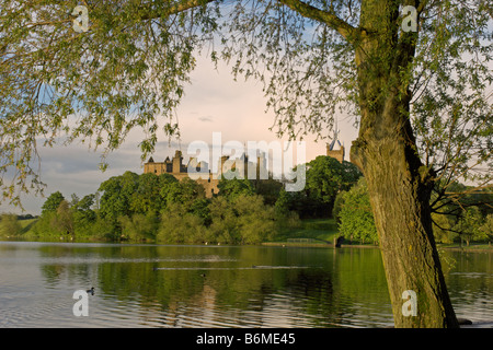 Linlithgow Palace Loch Linlithgow West Lothian Scotland Stock Photo