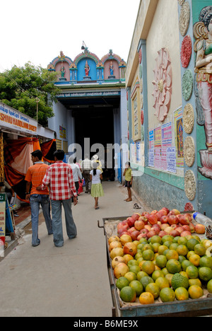 KUMARI AMMAN TEMPLE, KANYAKUMARI Stock Photo