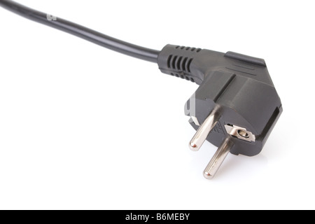 European two pin power plug - CEE 7/7 (French/German 16A/250V earthed) Stock Photo