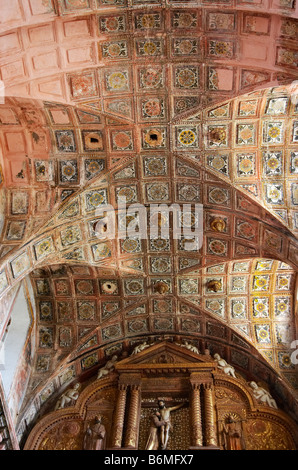 Interior of the Church of St Francis of Assisi, Old Goa, India Stock Photo