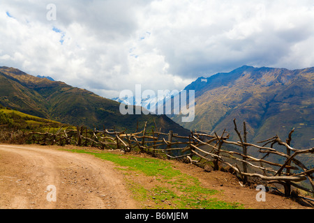 Road in Andean Mountains Stock Photo